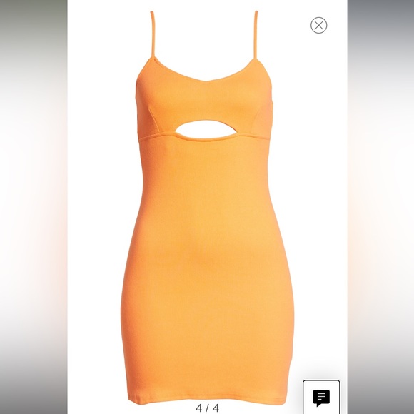 Bb Dakota by Steve Madden Out Late Dress orange Women Size Large - Picture 4 of 12